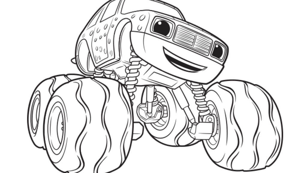 Detail Blaze Coloring Pages Nomer 15