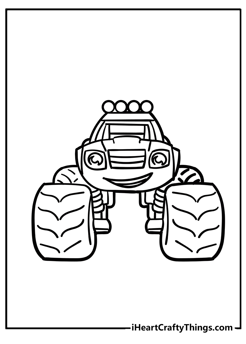 Detail Blaze Coloring Pages Nomer 16