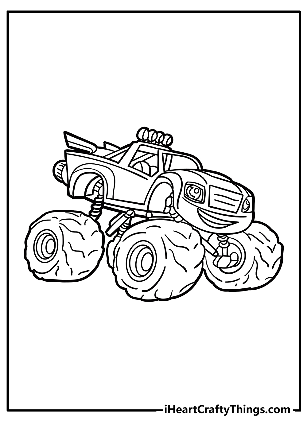 Detail Blaze Coloring Pages Nomer 30