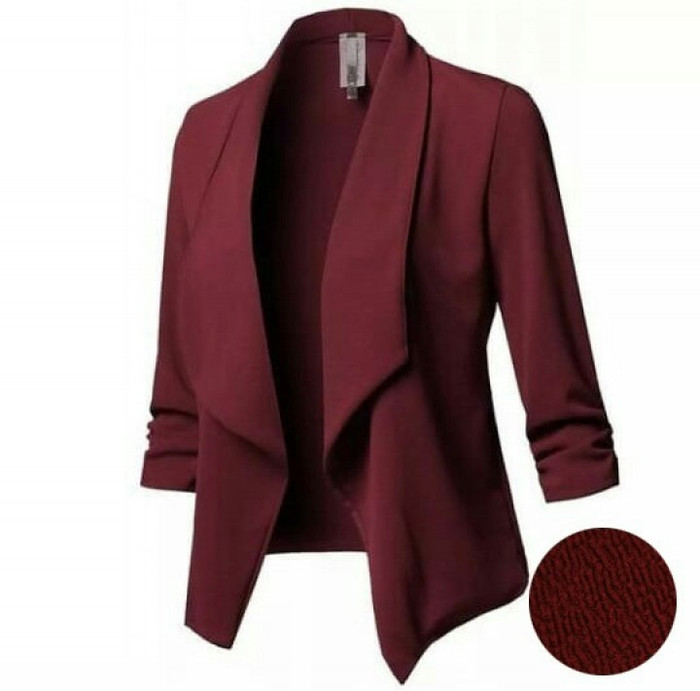 Detail Blazer Merah Maroon Wanita Nomer 9