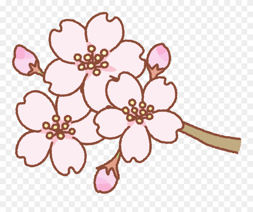 Detail Blossom Flower Clip Art Nomer 3