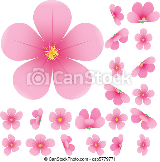 Detail Blossom Flower Clip Art Nomer 33