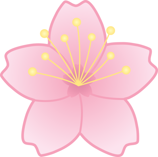 Detail Blossom Flower Clip Art Nomer 6