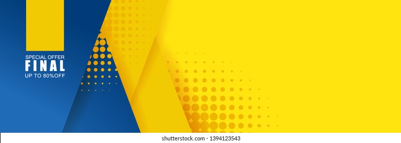 Detail Blue And Yellow Background Design Nomer 55