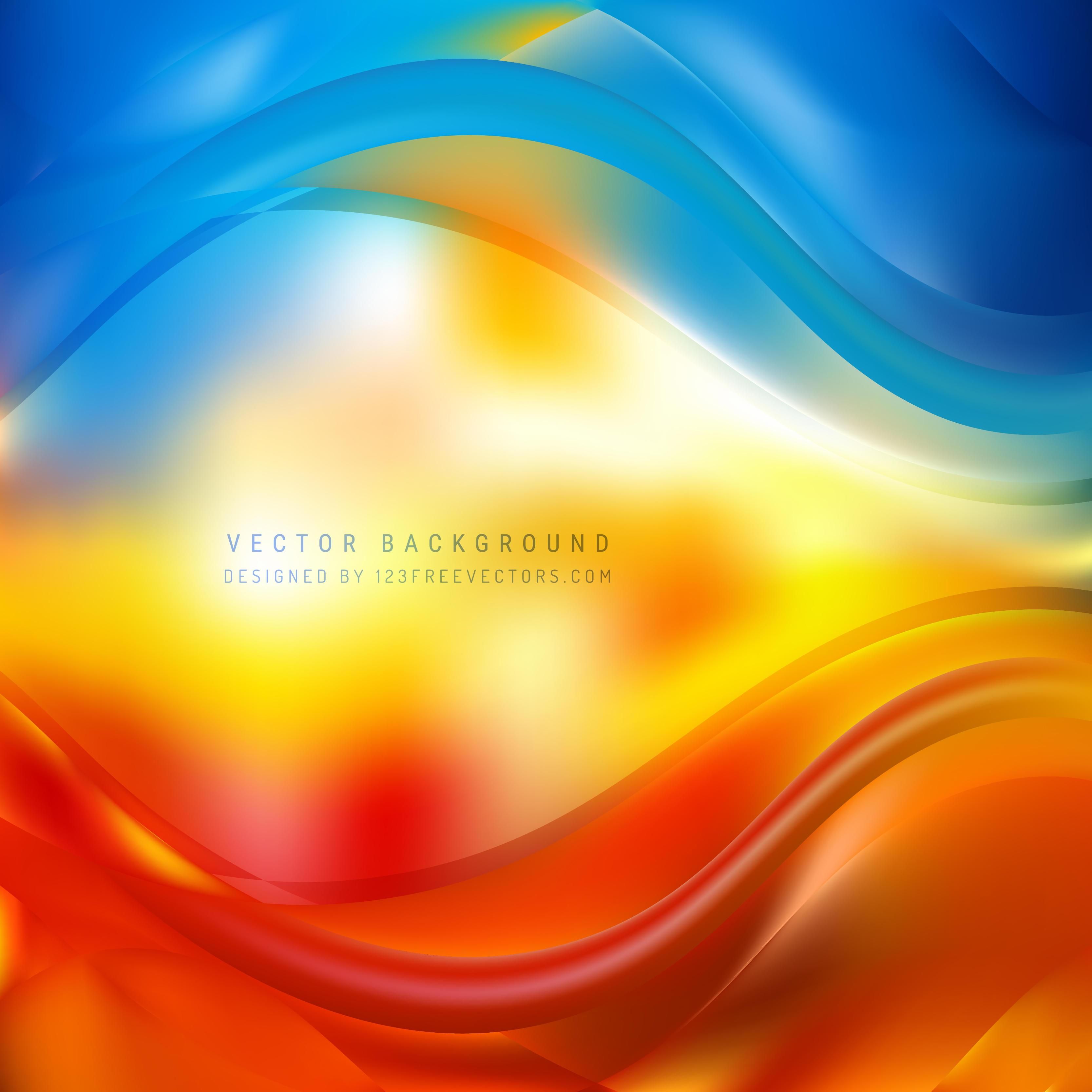Detail Blue And Yellow Vector Background Design Nomer 34