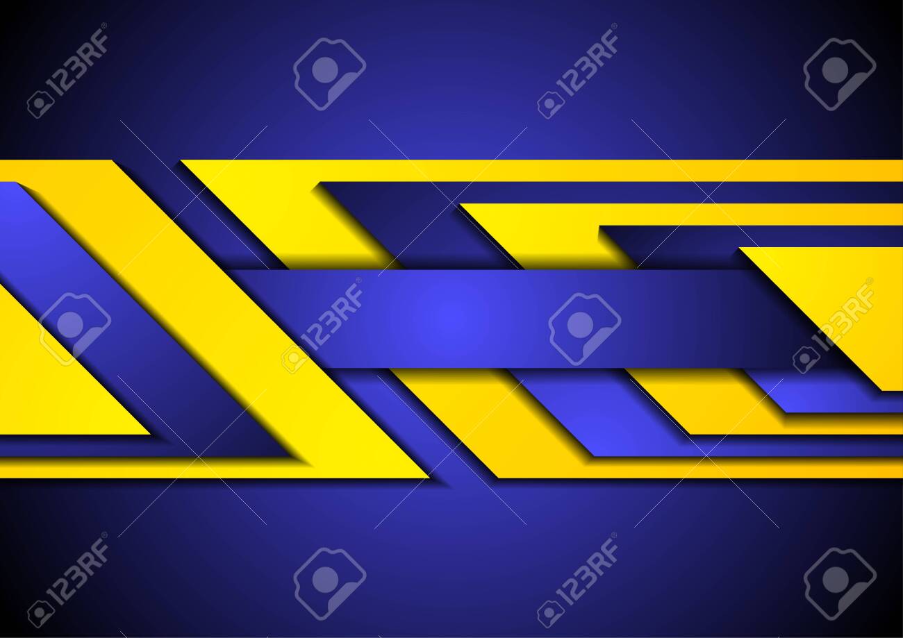 Detail Blue And Yellow Vector Background Design Nomer 39