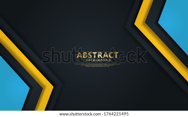 Detail Blue And Yellow Vector Background Design Nomer 56
