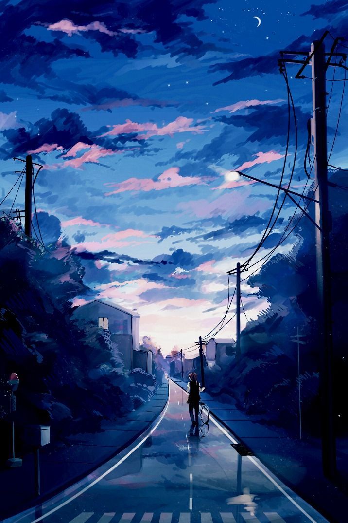 Detail Blue Anime Background Nomer 6