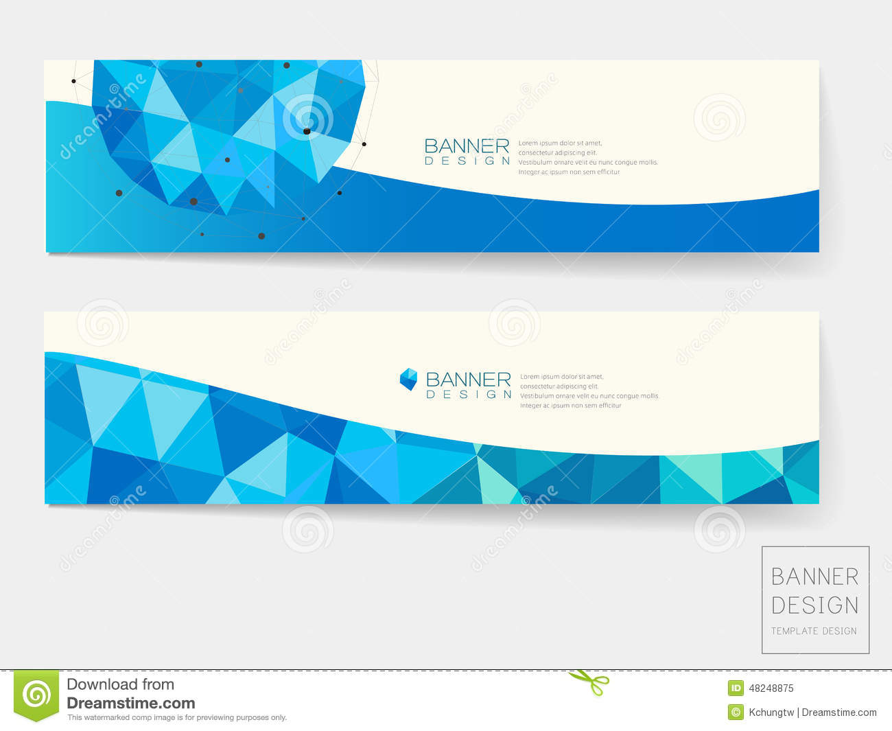 Detail Blue Banner Design Nomer 34