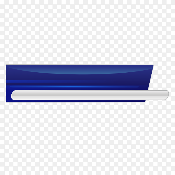 Blue Banner Vector Png - KibrisPDR