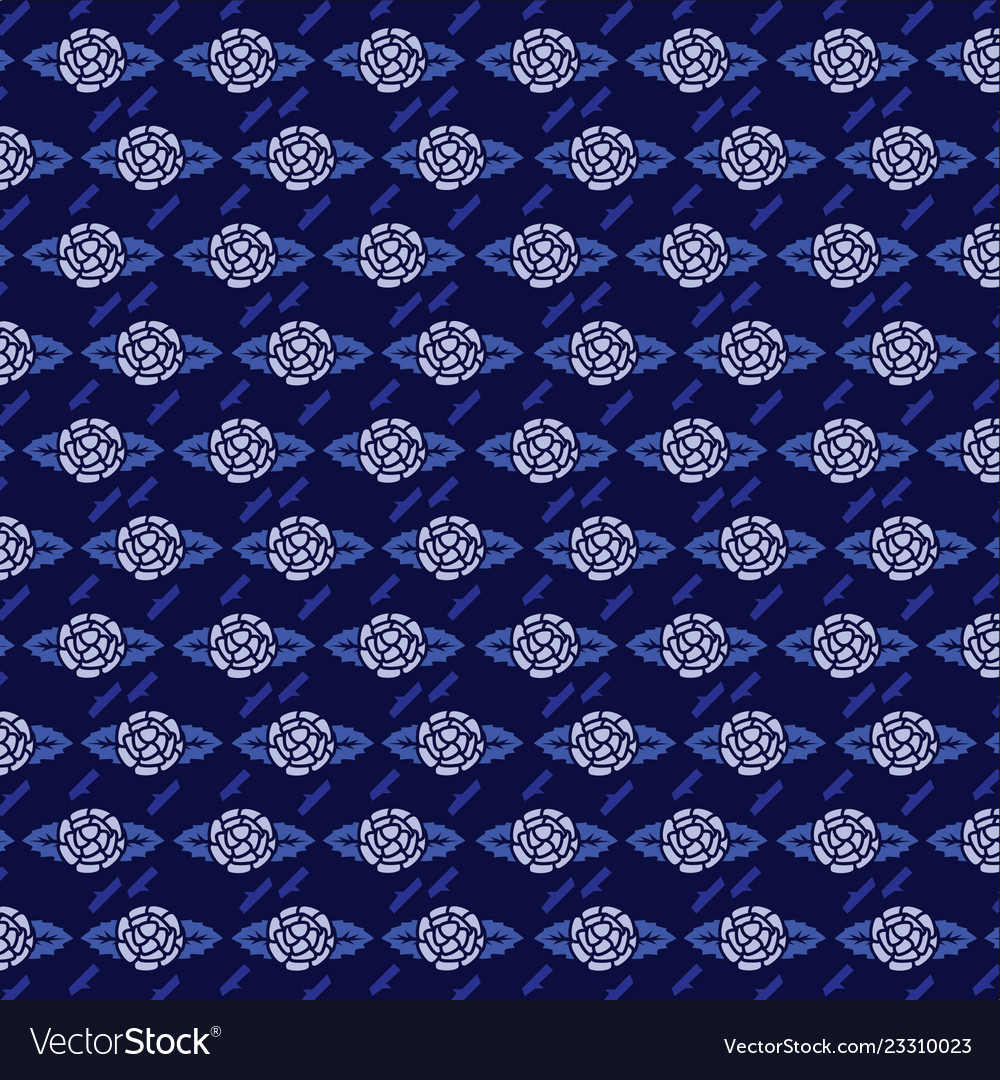 Detail Blue Batik Background Nomer 40