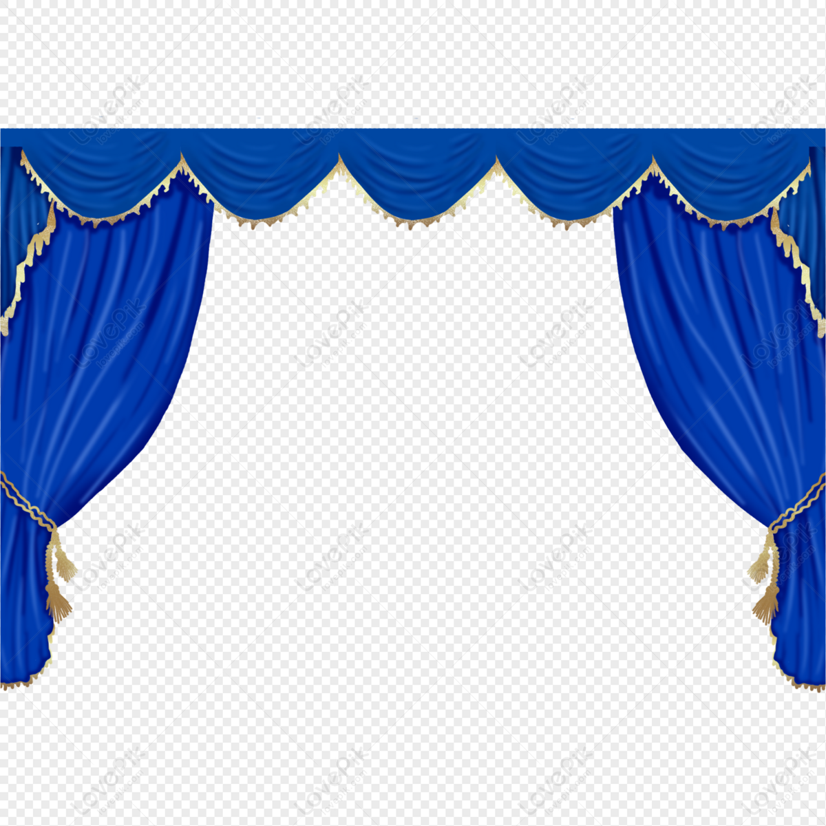 Detail Blue Curtain Png Nomer 15