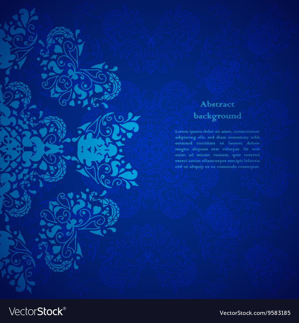 Blue Floral Background - KibrisPDR