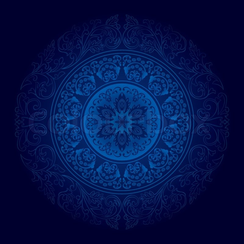 Detail Blue Floral Background Nomer 19