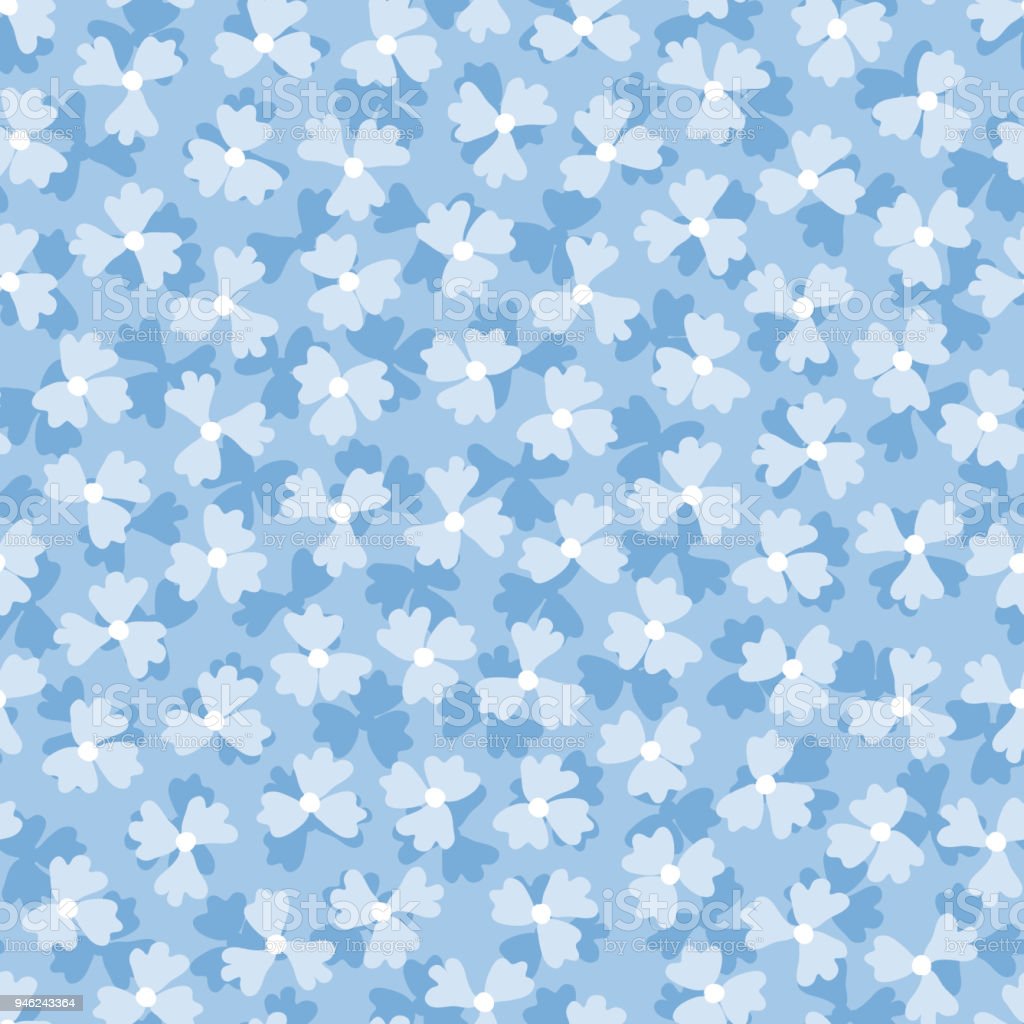 Detail Blue Floral Background Nomer 21