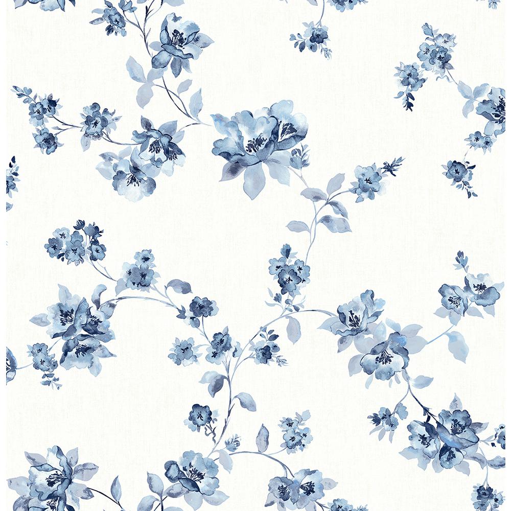 Detail Blue Floral Background Nomer 5