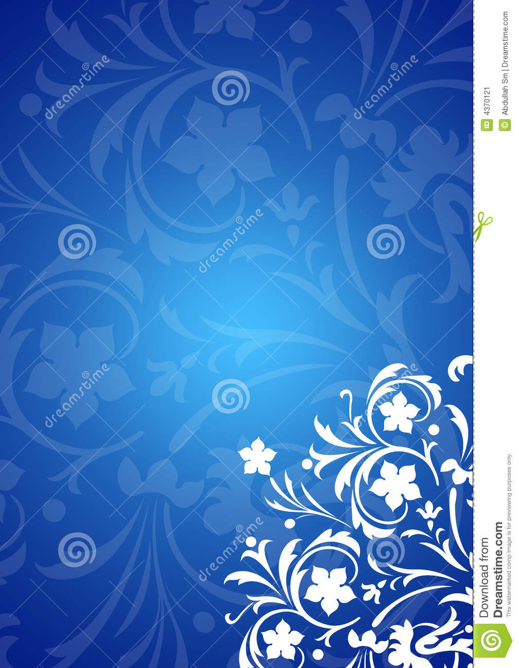 Detail Blue Floral Background Nomer 45