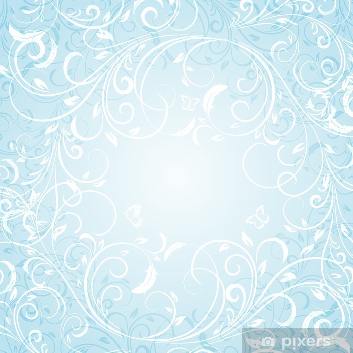 Detail Blue Floral Background Nomer 10