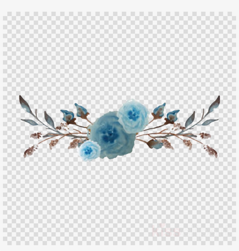 Detail Blue Flower Watercolor Png Nomer 24