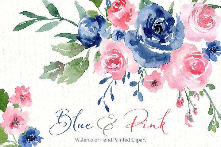 Detail Blue Flower Watercolor Png Nomer 34