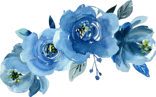 Detail Blue Flower Watercolor Png Nomer 8