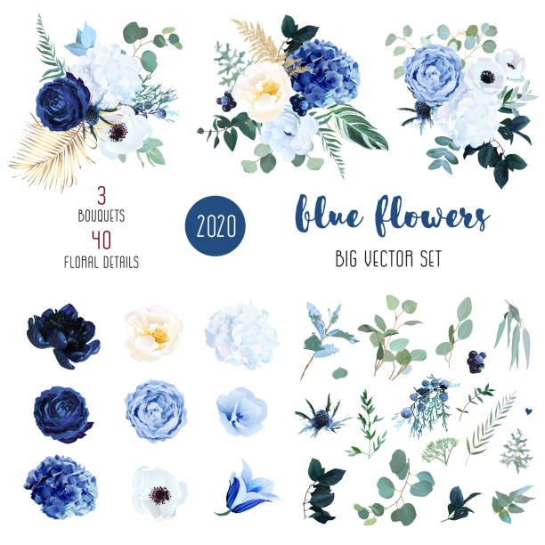 Detail Blue Flowers Background Nomer 19