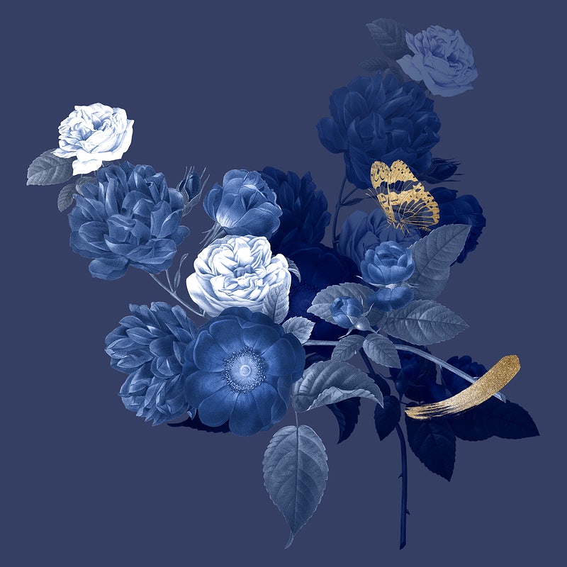 Detail Blue Flowers Background Nomer 50