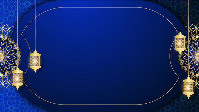 Blue Islamic Background - KibrisPDR