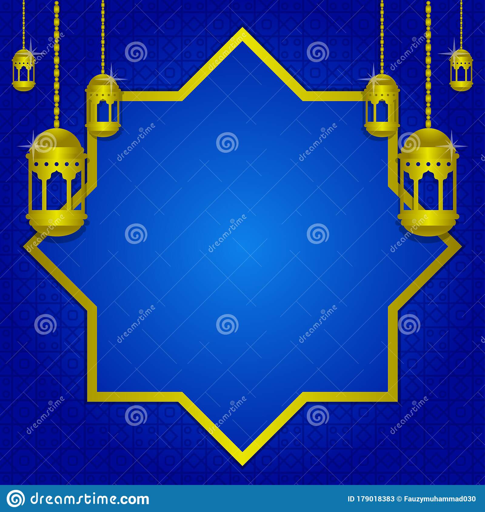 Detail Blue Islamic Background Nomer 12