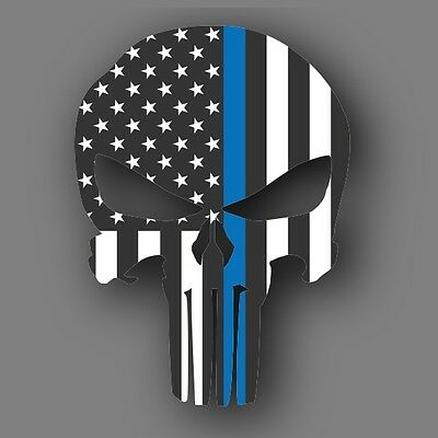 Detail Blue Lives Matter Skull Sticker Nomer 24