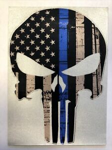 Detail Blue Lives Matter Skull Sticker Nomer 30