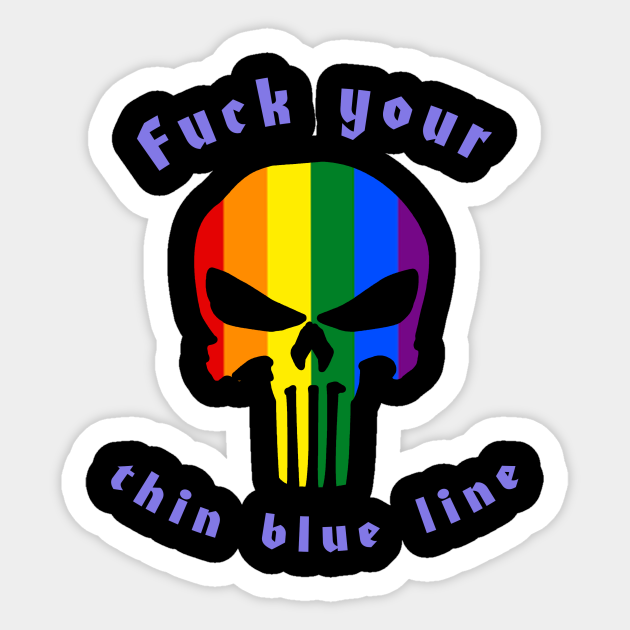 Detail Blue Lives Matter Skull Sticker Nomer 48