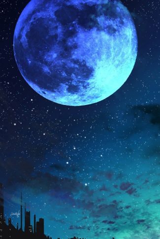 Detail Blue Moon Hd Wallpaper Nomer 15