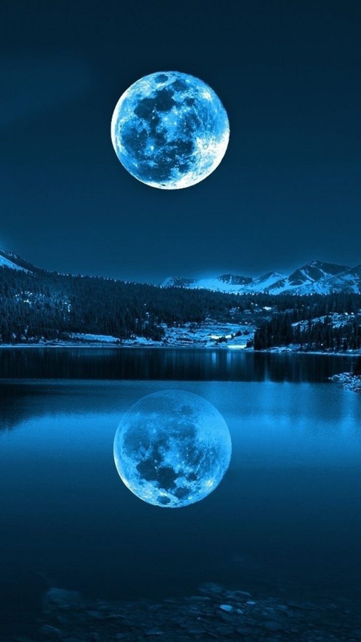 Detail Blue Moon Wallpaper Nomer 3