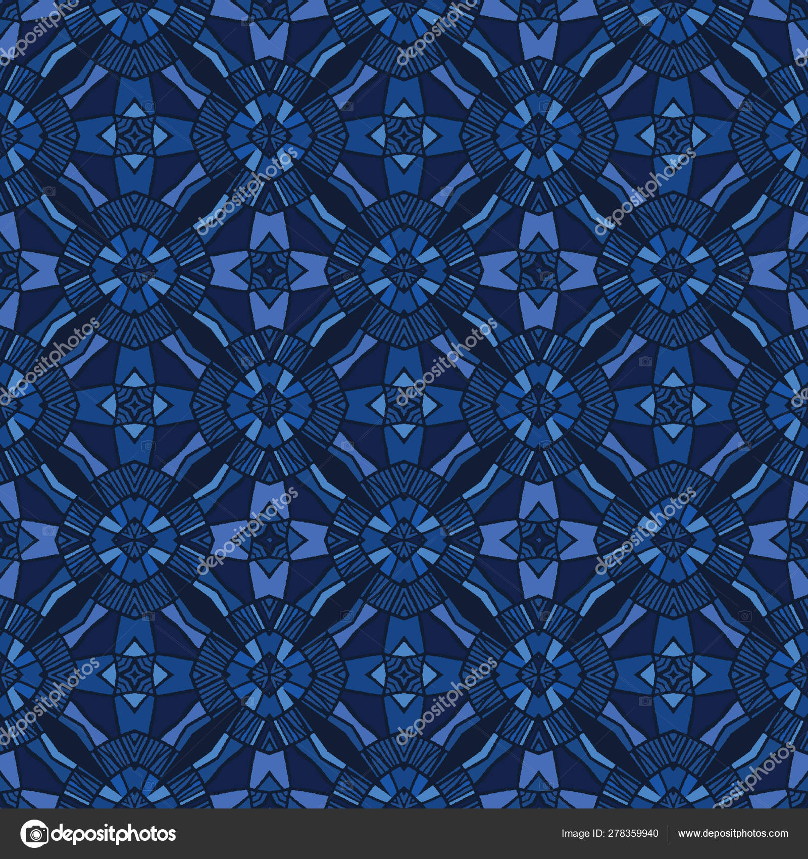 Detail Blue Mosaic Background Nomer 55
