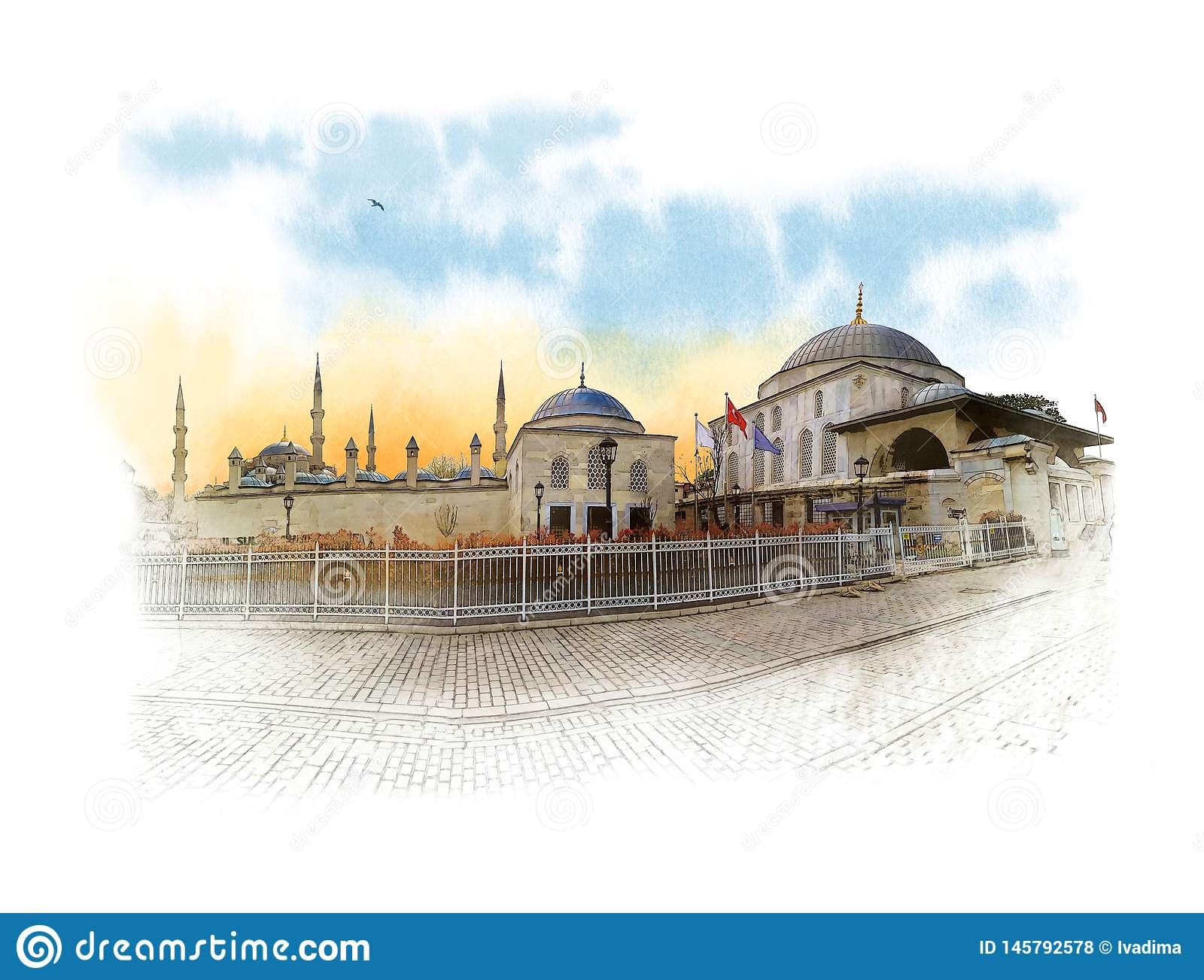 Detail Blue Mosque Png Nomer 40