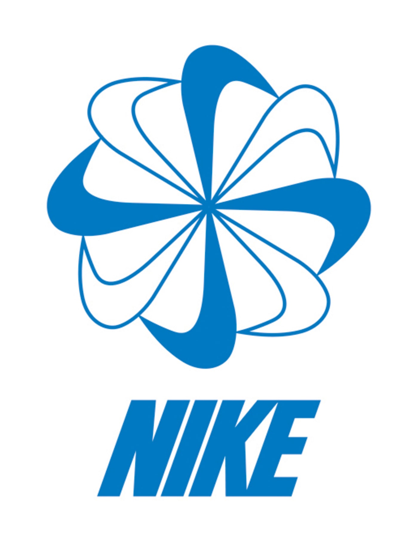 Detail Blue Nike Symbol Nomer 6