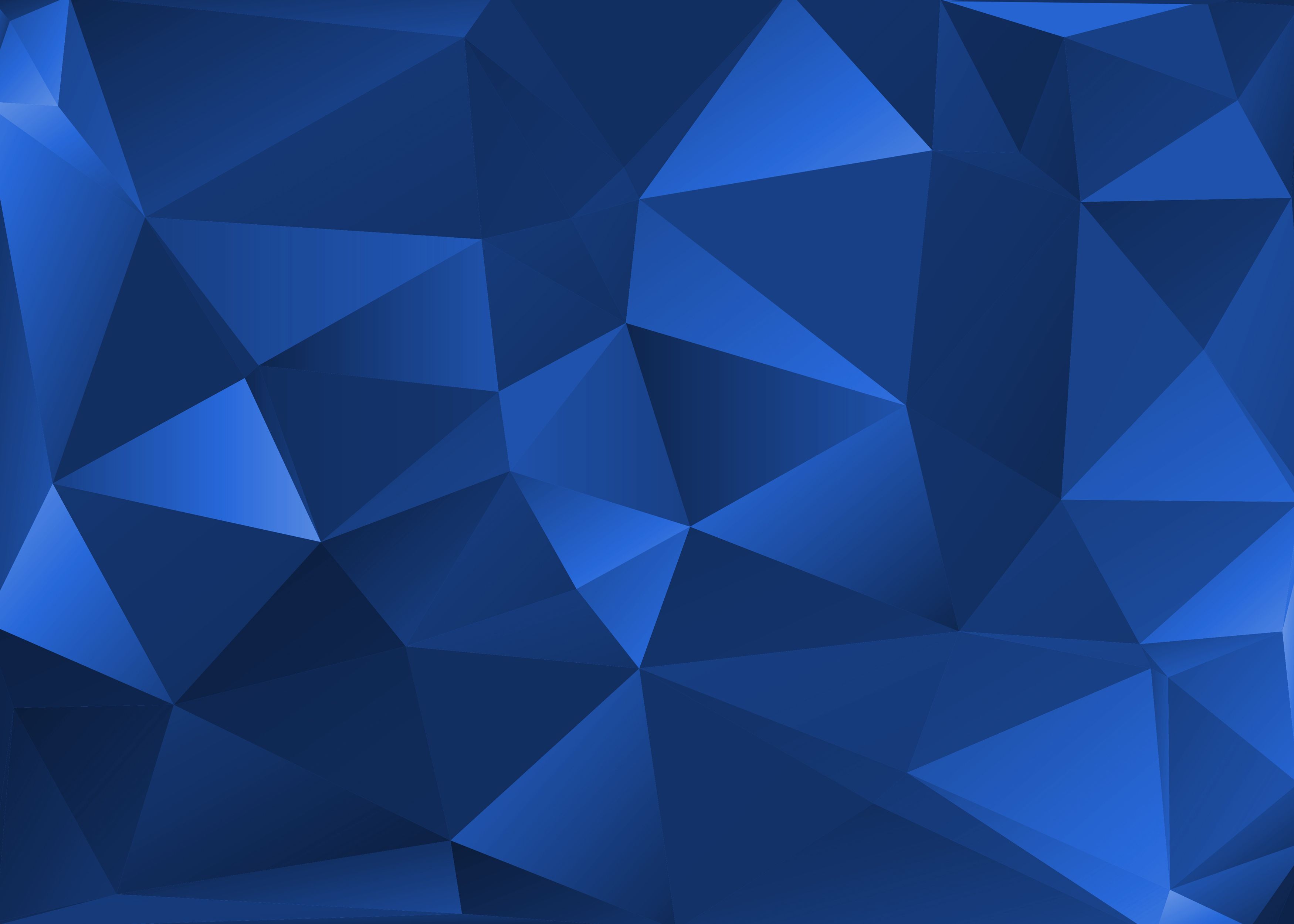 Detail Blue Polygon Wallpaper Nomer 2