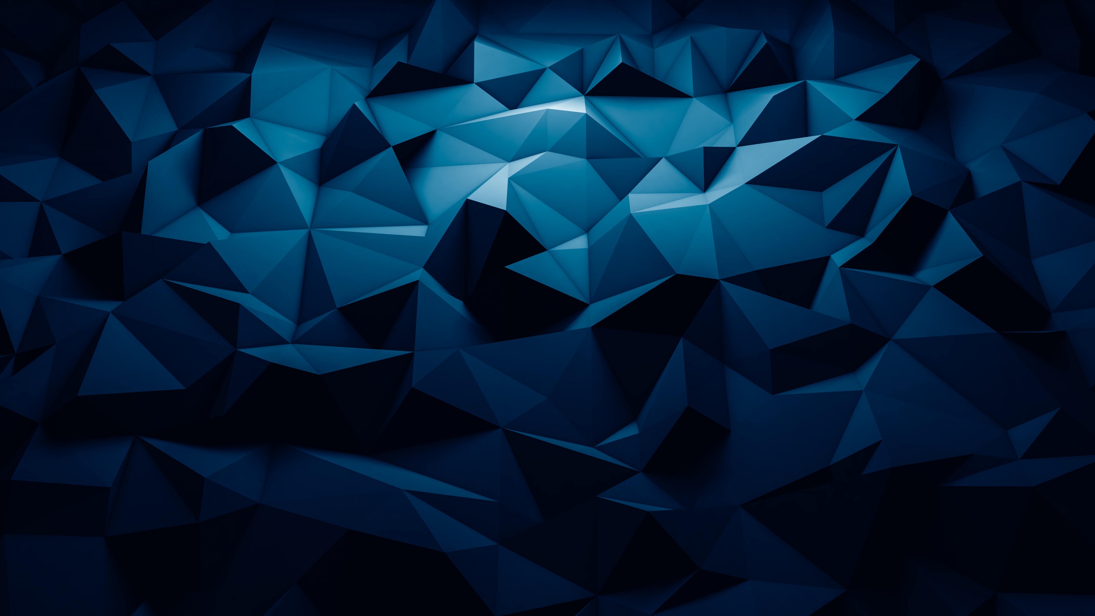 Detail Blue Polygonal Wallpaper Nomer 13