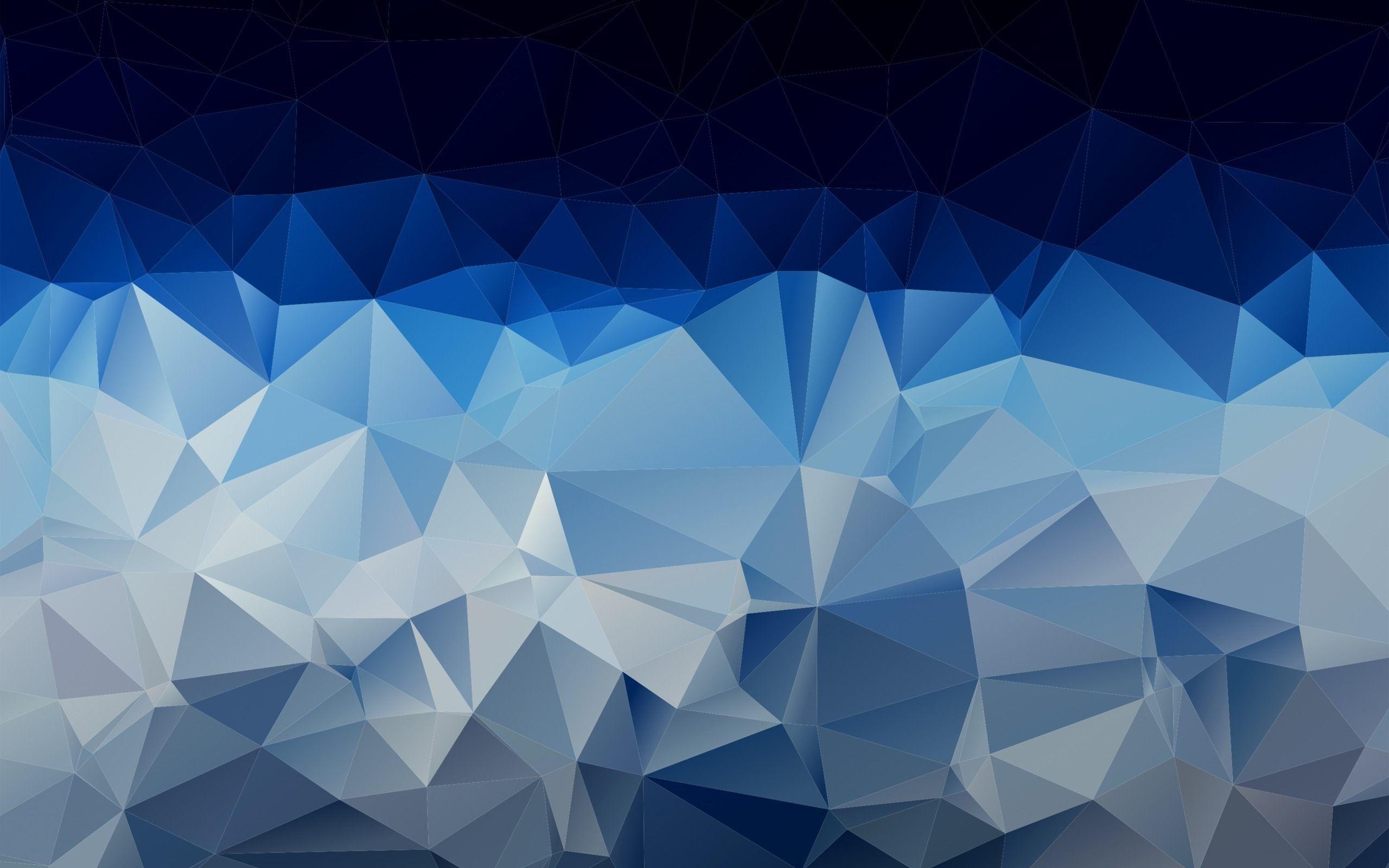 Detail Blue Polygonal Wallpaper Nomer 32