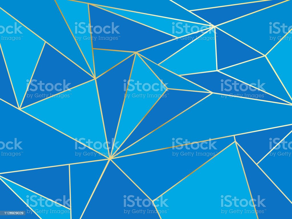 Detail Blue Polygonal Wallpaper Nomer 35