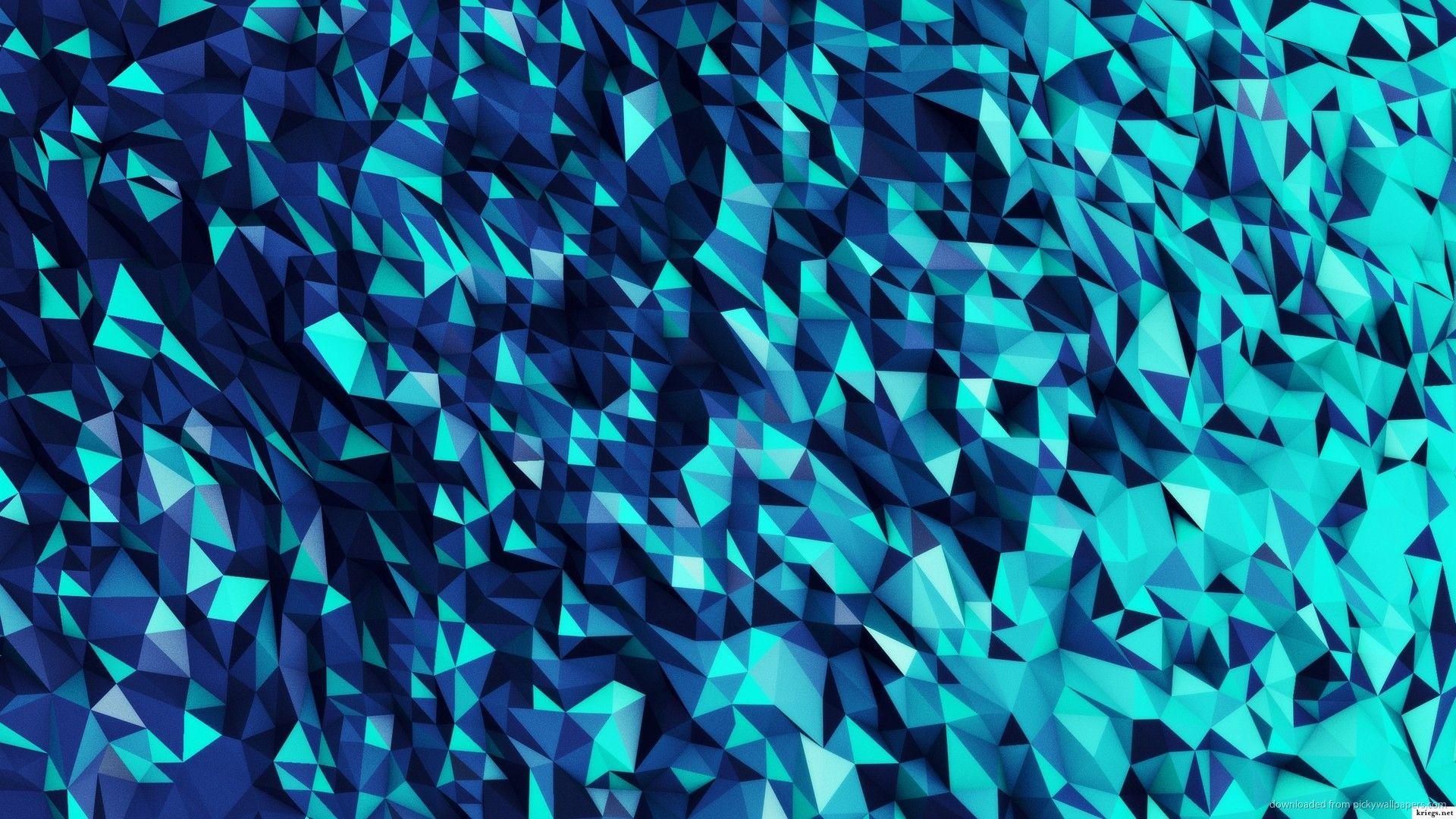 Detail Blue Polygonal Wallpaper Nomer 48