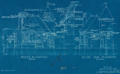 Detail Blue Print Bangunan Nomer 19