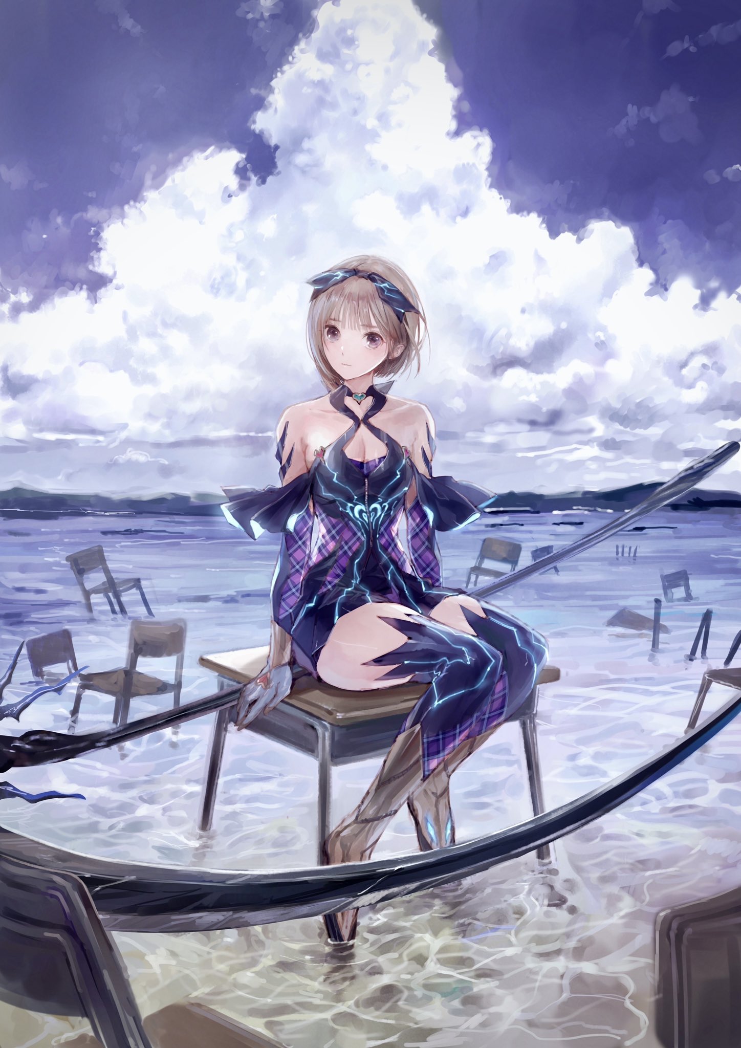 Detail Blue Reflection Wallpaper Nomer 6