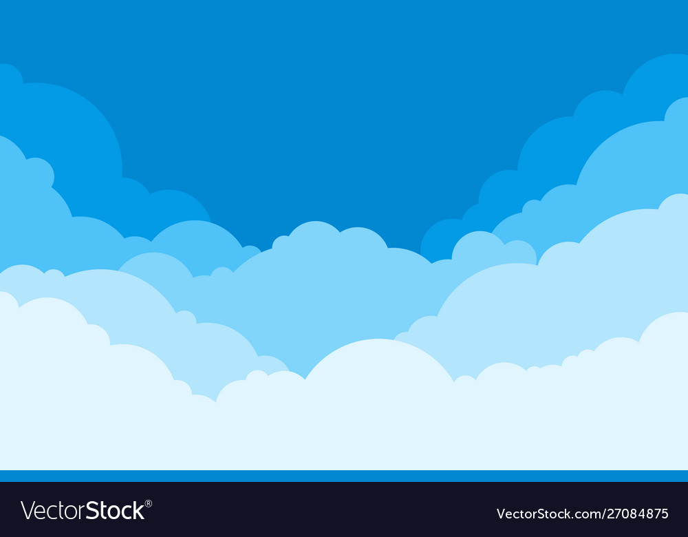 Blue Sky Cartoon Background - KibrisPDR