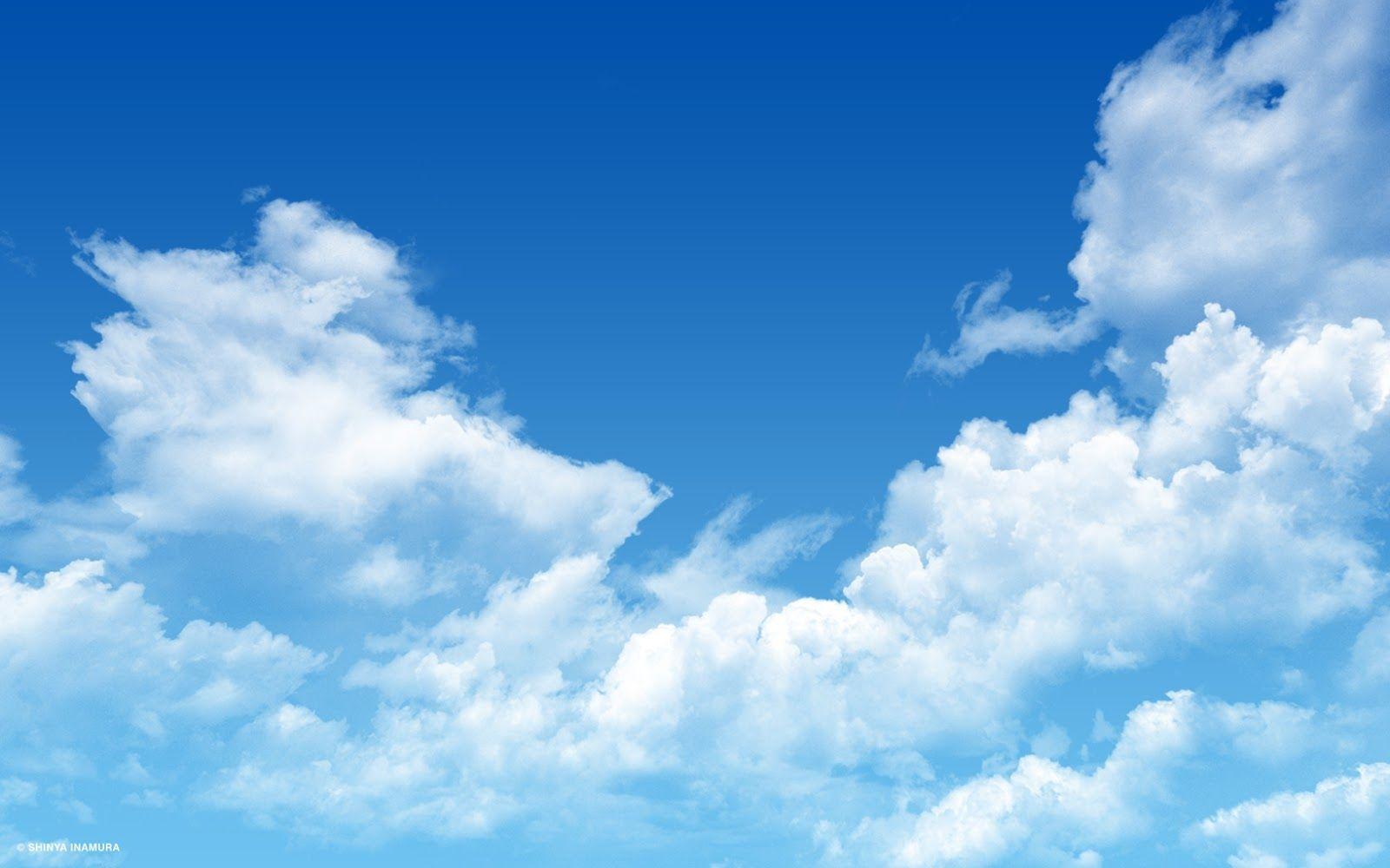 Detail Blue Sky Wallpaper Background Nomer 10