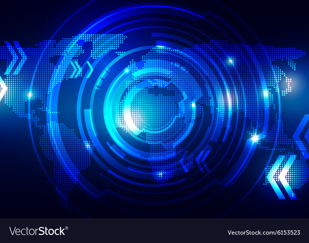 Detail Blue Tech Background Nomer 17