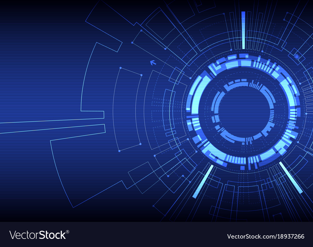 Detail Blue Tech Background Nomer 22