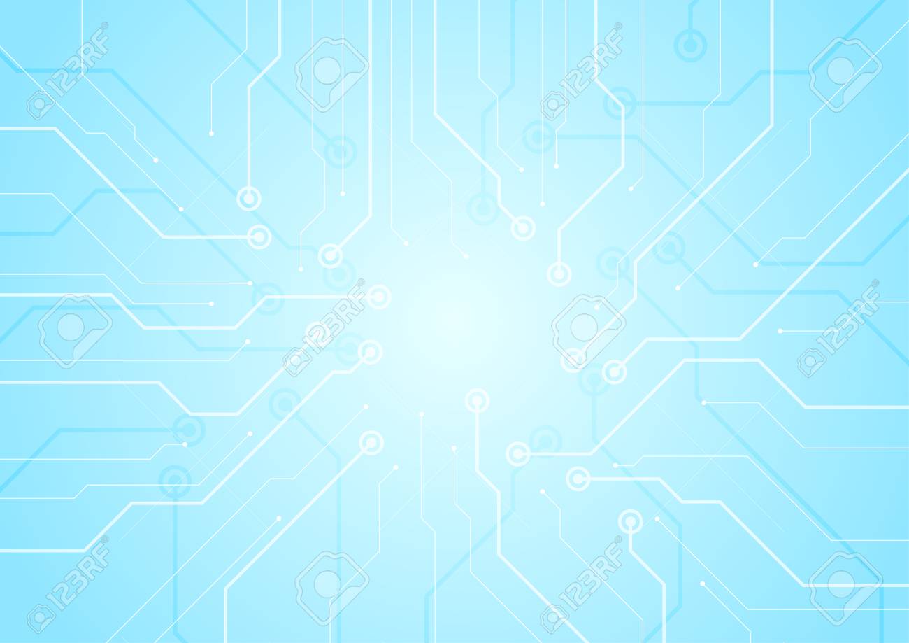 Detail Blue Tech Background Nomer 42