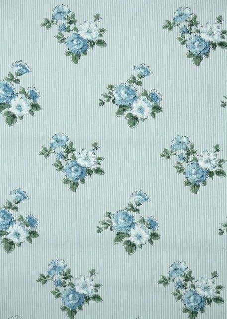 Detail Blue Vintage Floral Background Nomer 55